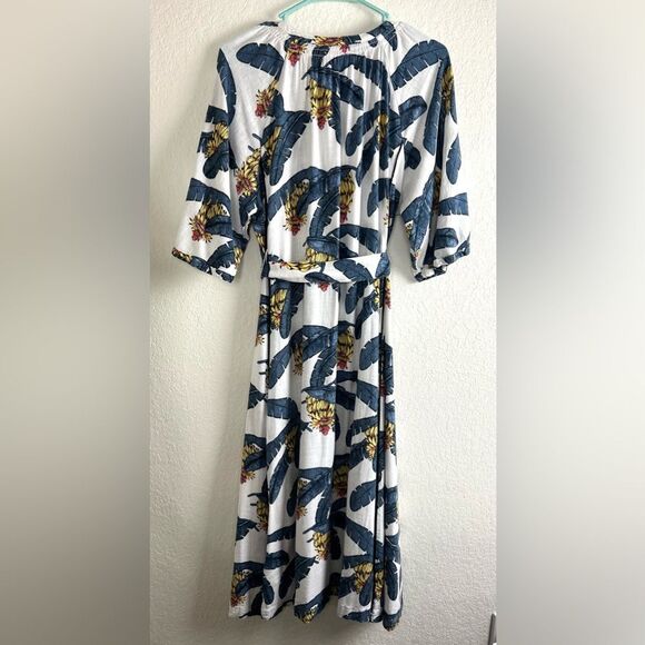 Desmond & Dempsey X H&M Banana Leaves Tropical Linen Dress - Picture 5 of 11